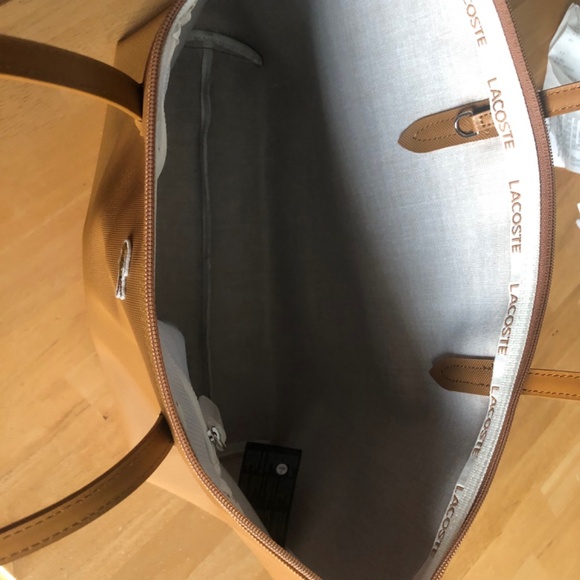 Lacoste Women's L.12.12 Concept Zip Tote Bag purse - Picture 5 of 8